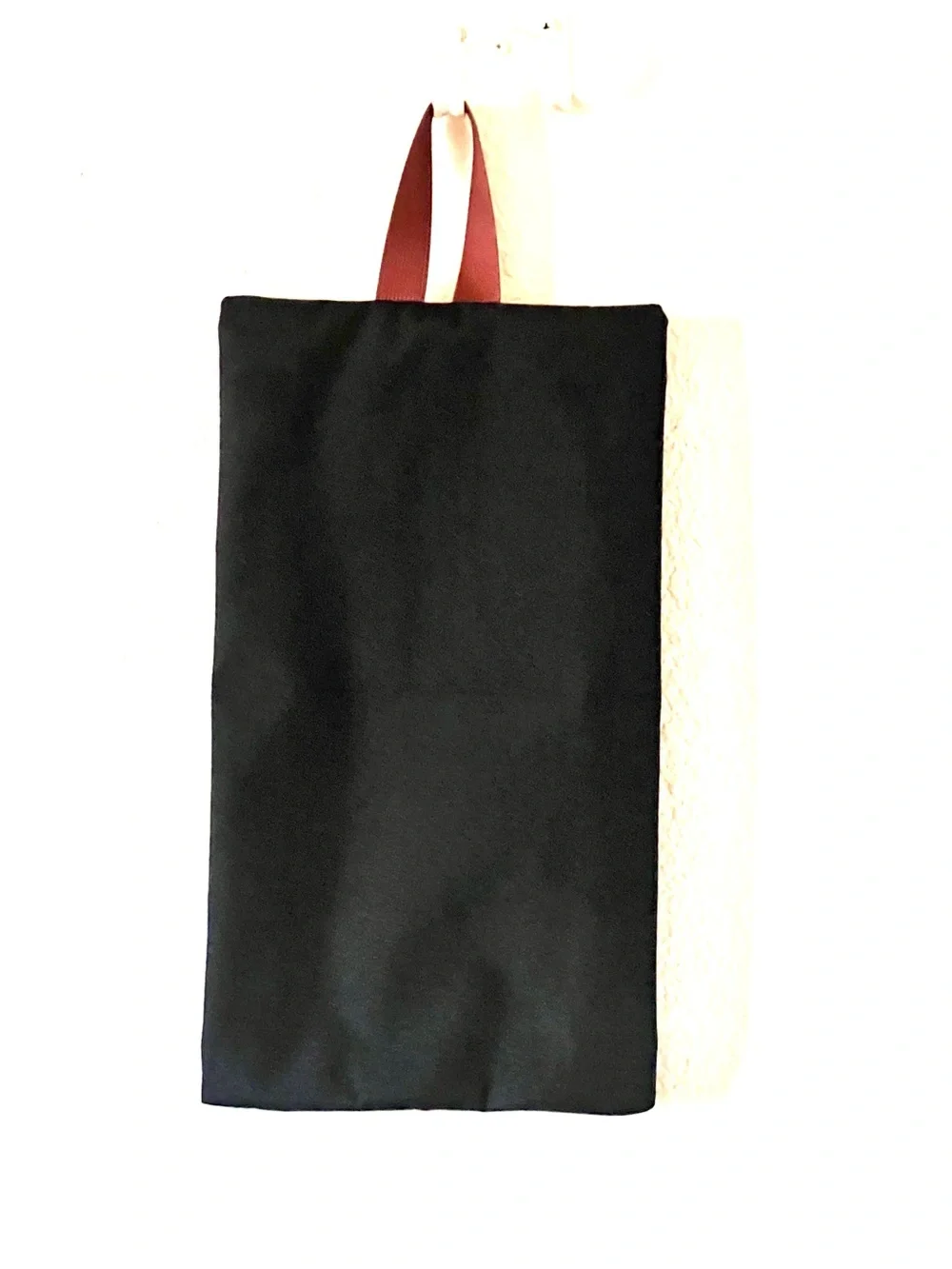 NWOT Lovevook Black Personal Bag with Brown Loop